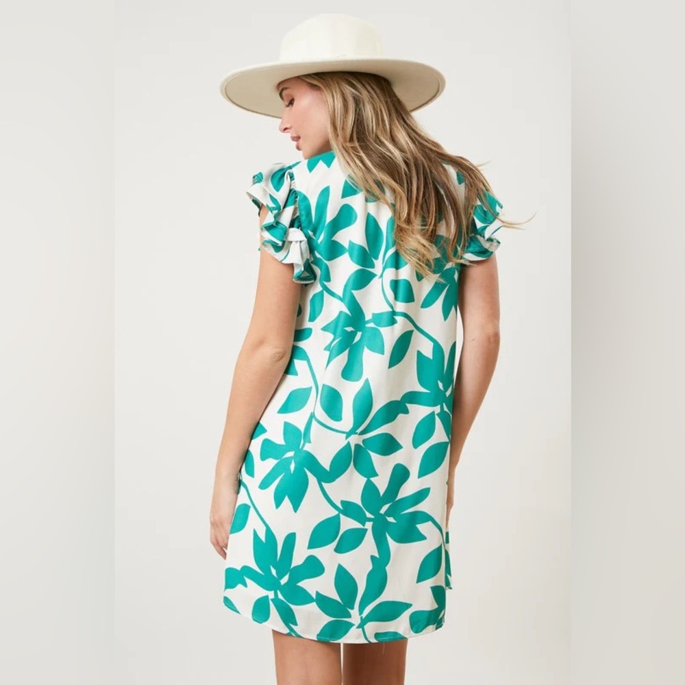 Kelly Floral Ruffle Dress - Picture 2 of 6